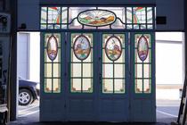 Stained glass doors Art Deco Belgium glass 1920