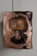 Wall clock Art Deco France Glass 1930
