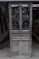 Front door Art nouveau France oak/iron 1900
