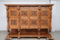 Cabinet Gothic Belgium oak 1940