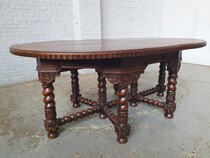 Jacobean  Table +  6 chairs