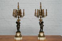 Table lamps Louis XIV France Bronze 1890
