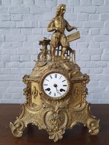 Clock Louis XV France Bronze 1890
