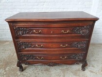 Chest of Drawers Louis XV (Country French) Belgium Oak 1920