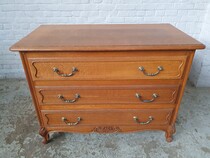 Chest of Drawers Louis XV (Country French) Belgium Oak 1940