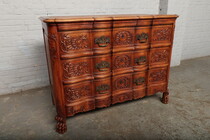 Chest of Drawers (Large) Louis XV (Country French) Belgium Oak 1920