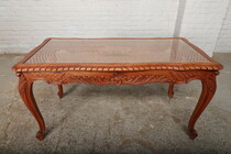 Coffee Table Louis XV (Country French) Belgium Oak 1940