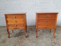 Louis XV (Country French) Nightstands (Pair)