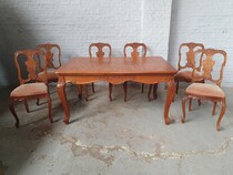 Louis XV (Country French) Table +  6 chairs