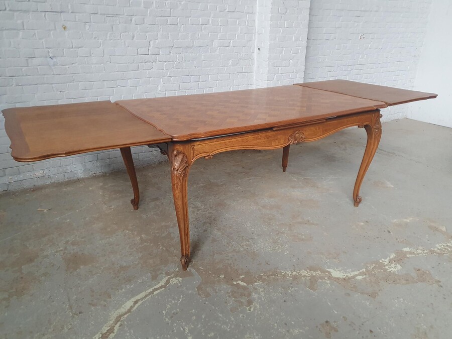Louis XV (Liege style) Table +  6 chairs