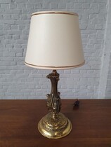 Table lamp Louis XV Belgium Brass 1960