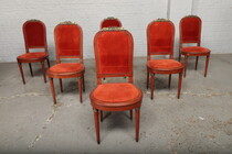 Louis XVI/ Art Deco Table +  6 chairs