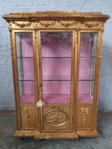 Vitrine (Display Cabinet) Louis XVI Belgium Wood (Dore-Gilded) 1890