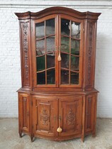 Vitrine (Display Cabinet) Louis XVI Belgium Oak 1850