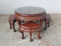 Coffee Table and sidetables Oriental (Chinese) China Wood 1950