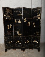 Screen (Paravent) Oriental (Chinese) China Wood/Jade 1950