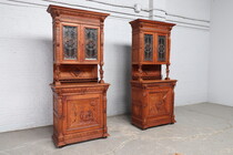 Buffets (Cabinets) Renaissance Belgium Oak 1900