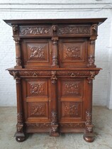 Cabinet Renaissance Belgium Oak 1890
