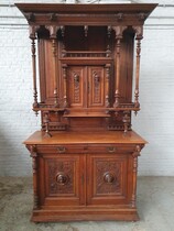 Cabinet (Buffet) Renaissance Belgium Oak 1890