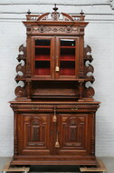 Cabinet (Buffet) Renaissance Belgium Walnut 1900