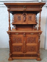 Cabinet (Monumental) Renaissance Belgium Oak 1890