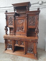 Cabinet (Monumental) Renaissance (Henry II) France Walnut 1890