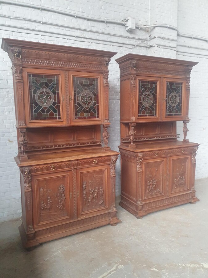 Renaissance (Mechelen) Cabinets (pair)
