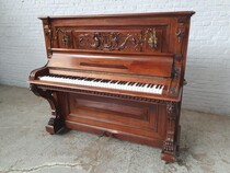 Piano Renaissance Belgium Walnut 1900