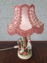 Table lamp Rococo Italy Pottery 1960
