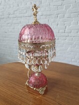 Table lamp Rococo Italy glass 1960
