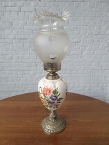 Table lamp Rococo Belgium Porcelain 1960