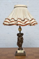 Table lamp Rococo Italy Bronze/Onyx 1970
