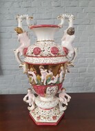 Vase (Capodimondi) Rococo Italy Porcelain 1950