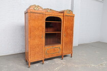 Bookcase Art Deco France Walnut/Bronze 1920