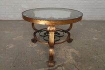 Coffee Table Art Deco France Iron  1930