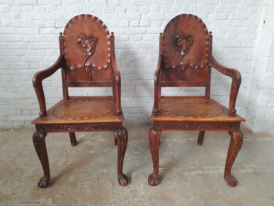 Art Nouveau Armchairs (pair)