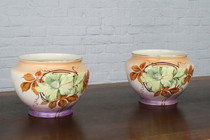 Flower pots Art Nouveau France Pottery 1920