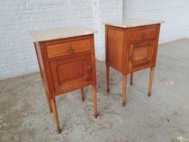 Art Nouveau Nightstands (Pair)