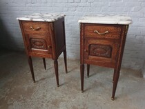 Art Nouveau Nightstands (Pair)