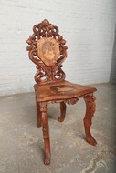 Chair Black Forest France Walnut 1890
