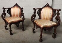 Black Forest Corner Chairs