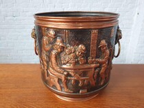 Planter Breughel Belgium Brass 1890