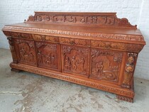 Sideboard Breughel style Belgium Oak 1920