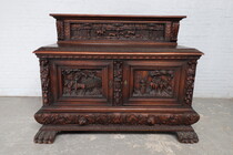 Sideboard Breughel style Belgium Oak 1920