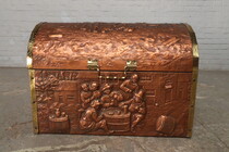 Trunk Breughel style Belgium Brass 1940