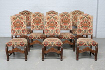 Breughel style Very large table + 8 chairs