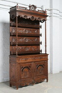 Vaisselier cabinet Brittanie Style France Oak 1900