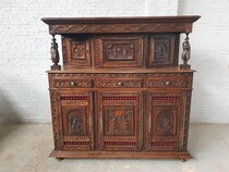 Cabinet Brittany Style France Oak 1920