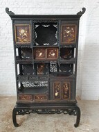 Cabinet Chinese Style China Rosewood/Jade 1890