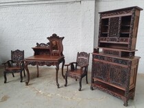 Desk set Chinese Style France Rosewood 1890